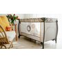 Patut pliant, Lionelo, Sven Plus, 120x60 cm, Cu doua nivele, Cu arcada jucarii, masuta de infasat, vibratii, melodii, conform cu standardele europeane de securitate EN716 si EN12221, Bej Olive - 21