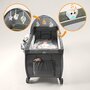 Patut pliant, Lionelo, Sven Plus, 120x60 cm, Cu doua nivele, Cu arcada jucarii, masuta de infasat, vibratii, melodii, conform cu standardele europeane de securitate EN716 si EN12221, Bej Olive - 15