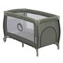 Patut pliant, Lionelo, Sven Plus, 120x60 cm, Cu doua nivele, Cu arcada jucarii, masuta de infasat, vibratii, melodii, conform cu standardele europeane de securitate EN716 si EN12221, Bej Olive - 7