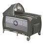 Patut pliant, Lionelo, Sven Plus, 120x60 cm, Cu doua nivele, Cu arcada jucarii, masuta de infasat, vibratii, melodii, conform cu standardele europeane de securitate EN716 si EN12221, Bej Olive - 6