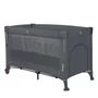 Patut pliant multifunctional, Lionelo, Ellen, Cu laterala culisanta, Nivel suplimentar, Intrare laterala cu fermoar, 2 roti, Saltea pliabila si geanta de transport incluse, 0- 36 luni, Pana la 15 kg, 120x60 cm, Conform cu  EN 716, Gri - 2