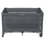 Patut pliant multifunctional, Lionelo, Ellen, Cu laterala culisanta, Nivel suplimentar, Intrare laterala cu fermoar, 2 roti, Saltea pliabila si geanta de transport incluse, 0- 36 luni, Pana la 15 kg, 120x60 cm, Conform cu  EN 716, Gri - 8