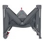 Patut pliant multifunctional, Lionelo, Ellen, Cu laterala culisanta, Nivel suplimentar, Intrare laterala cu fermoar, 2 roti, Saltea pliabila si geanta de transport incluse, 0- 36 luni, Pana la 15 kg, 120x60 cm, Conform cu  EN 716, Gri - 11