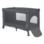 Patut pliant multifunctional, Lionelo, Ellen, Cu laterala culisanta, Nivel suplimentar, Intrare laterala cu fermoar, 2 roti, Saltea pliabila si geanta de transport incluse, 0- 36 luni, Pana la 15 kg, 120x60 cm, Conform cu  EN 716, Gri - 6