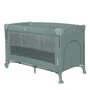 Patut pliant multifunctional, Lionelo, Ellen, Cu laterala culisanta, Nivel suplimentar, Intrare laterala cu fermoar, 2 roti, Saltea pliabila si geanta de transport incluse, 0- 36 luni, Pana la 15 kg, 120x60 cm, Conform cu  EN 716, Verde - 5