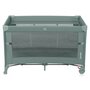 Patut pliant multifunctional, Lionelo, Ellen, Cu laterala culisanta, Nivel suplimentar, Intrare laterala cu fermoar, 2 roti, Saltea pliabila si geanta de transport incluse, 0- 36 luni, Pana la 15 kg, 120x60 cm, Conform cu  EN 716, Verde - 8