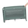 Patut pliant multifunctional, Lionelo, Ellen, Cu laterala culisanta, Nivel suplimentar, Intrare laterala cu fermoar, 2 roti, Saltea pliabila si geanta de transport incluse, 0- 36 luni, Pana la 15 kg, 120x60 cm, Conform cu  EN 716, Verde - 9