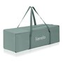 Patut pliant multifunctional, Lionelo, Ellen, Cu laterala culisanta, Nivel suplimentar, Intrare laterala cu fermoar, 2 roti, Saltea pliabila si geanta de transport incluse, 0- 36 luni, Pana la 15 kg, 120x60 cm, Conform cu  EN 716, Verde - 15