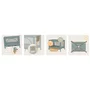 Patut pliant multifunctional, Lionelo, Ellen, Cu laterala culisanta, Nivel suplimentar, Intrare laterala cu fermoar, 2 roti, Saltea pliabila si geanta de transport incluse, 0- 36 luni, Pana la 15 kg, 120x60 cm, Conform cu  EN 716, Verde - 21
