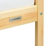 Patut tip casuta din lemn junior, 160x80 cm, Pana la 70 Kg, Cu bariera de protectie, Conform cu EN 716-1:2008, EN 716-2:2008, New Baby, Castello, Natur - 7