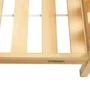 Patut tip casuta din lemn junior, 160x80 cm, Pana la 70 Kg, Cu bariera de protectie, Conform cu EN 716-1:2008, EN 716-2:2008, New Baby, Castello, Natur - 10