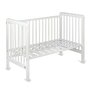 Patut YappyUno din lemn, YappyKids, 120x60 cm, Alb+GRATUIT MimiNu - Set lenjerie patut cu 6 piese, Pentru patut 120x60 cm, Safari Beige - 4