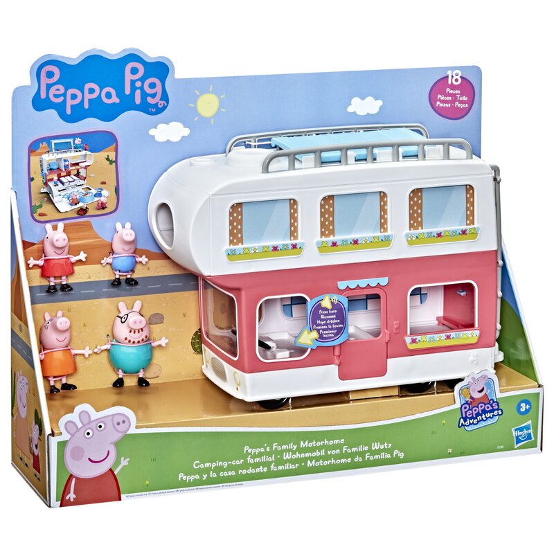 Hasbro - peppa pig masina pe roti a familiei
