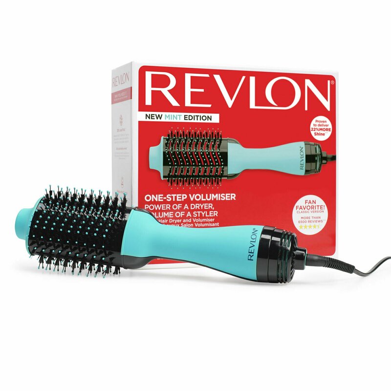 Revlon - perie electrica fixa one-step hair dryer & volumizer, rvdr5222muke mint, pentru par mediu si lung