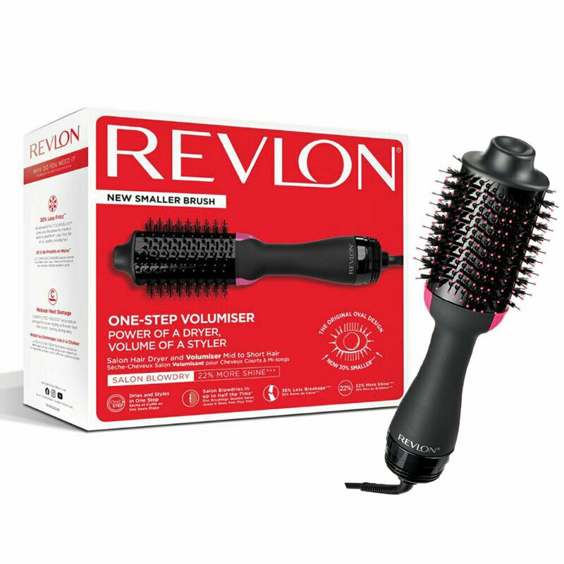 Revlon - perie electrica fixa pentru par mediu spre scurt one-step volumiser, rvdr5282uke