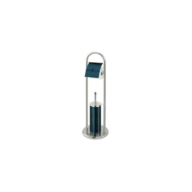 Perie wc, cu suport pentru hartie igienica, berlinger haus, aquamarine colection, bh6546