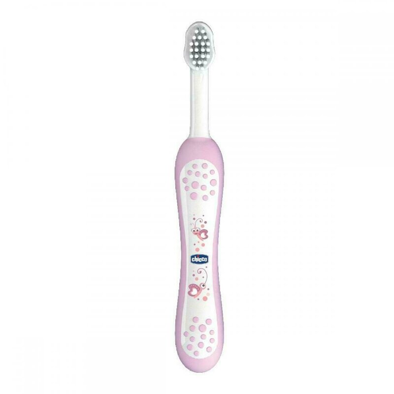 Chicco - periuta de dinti , roz, 6luni+