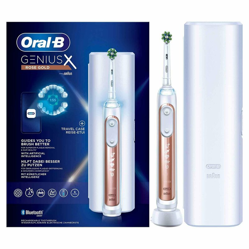 Oral-b - periuta electrica genius x rose gold + travel case