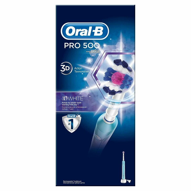 Oral-b - periuta electrica oral b pro 500 3d white
