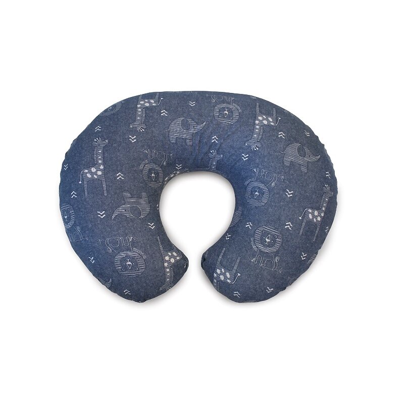 Chicco - perna alaptare boppy 4 in 1, denim animals
