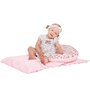 Perna alaptare, New Baby, Diametru 16 cm, Lungime in jurul circumferintei 125 cm, Bumbac+tesatura Minky, 100% antialergic, Husa detasabila, 0 luni+, Grey - 6