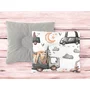 Perna bebelus, MimiNu, Profilata, Cu doua fete, Cu functie anti-soc, Pufoasa, Din catifea si bumbac, Materiale certificate Oeko Tex Standard 100, 23x26 cm, Velvet Cars Grey - 2