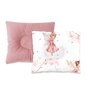 Perna bebelus, Qmini, Profilata, Cu functie anti-soc, Pufoasa, Din catifea si bumbac, 23x26 cm, Materiale certificate Oeko Tex Standard 100, Fairy Pink - 1
