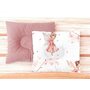 Perna bebelus, Qmini, Profilata, Cu functie anti-soc, Pufoasa, Din catifea si bumbac, 23x26 cm, Materiale certificate Oeko Tex Standard 100, Fairy Pink - 2