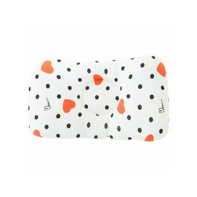 Bambinice - perna bebelusi comfy, alb/negru/hearts