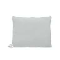 Perna clasica de dormit, Qmini, Cu husa detasabila cu fermoar, Din muselina dubla, 30x40 cm, Grey
