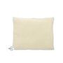 Perna clasica de dormit, Qmini, Cu husa detasabila cu fermoar, Din muselina dubla, 30x40 cm, Warm Beige