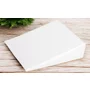 Perna inclinata, Bubaba, Antireflux, Cu husa din bumbac, 60 x 37 x 1,5-10 cm, Alba - 2