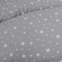 Perna multifunctionala, Ceba Baby, Pentru dureri de spate, somn confortabil si alaptat, Cu bile de silicon si microperle, Husa detasabila din bumbac, 300x30 cm, Oeko-Tex Standard 100, Grey Stars - 2