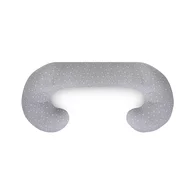 Perna multifunctionala, Ceba Baby, Pentru dureri de spate, somn confortabil si alaptat, Cu bile de silicon si microperle, Husa detasabila din bumbac, 300x30 cm, Oeko-Tex Standard 100, Grey Stars