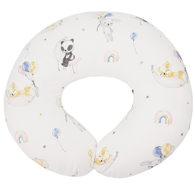 Eko - perna pentru alaptare, 100% bumbac, 60x60 cm, - balloons