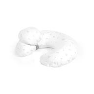 Perna pentru alaptare, Jane, Ergonomica, Cu husa detasabila, lavabila si pernuta suplimentara, Umpluta cu bilute din poliester, Mist