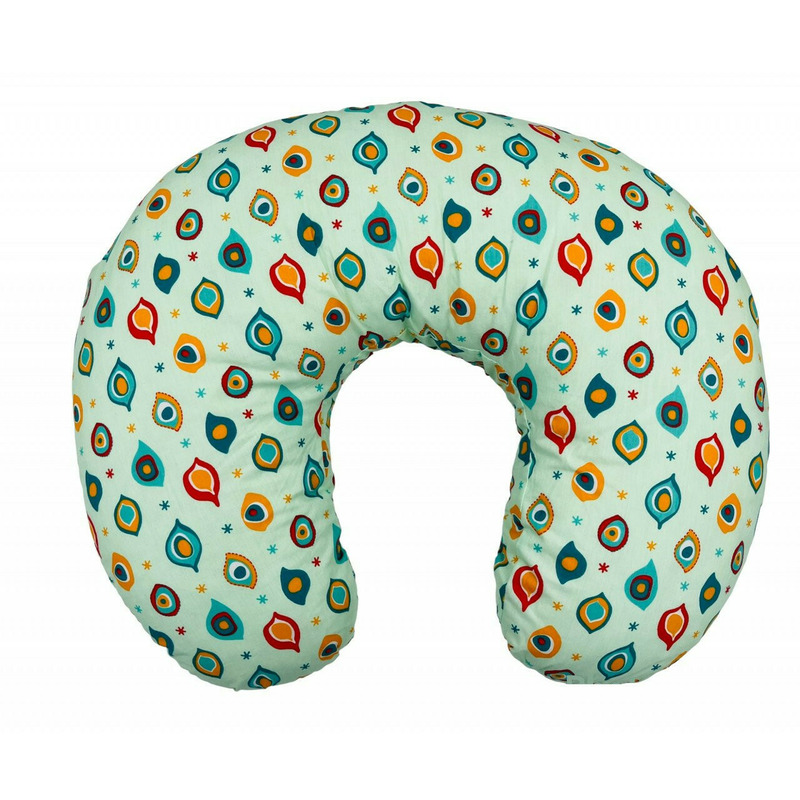 Perna pentru alaptat 2 in 1 nursing pillow paun, babyjem (culoare: albastru)