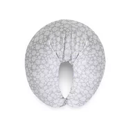 Perna pentru alaptat, Ceba Baby, Husa detasabila din bumbac, Cu puf siliconizat, 150x60x37 cm, Oeko-Tex Standard 100, Basic Chamomile