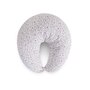 Perna pentru alaptat, Ceba Baby, Husa detasabila din bumbac, Cu puf siliconizat, 150x60x37 cm, Oeko-Tex Standard 100, Basic Forget-me-not