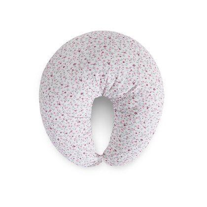 Perna pentru alaptat, Ceba Baby, Husa detasabila din bumbac, Cu puf siliconizat, 150x60x37 cm, Oeko-Tex Standard 100, Basic Forget-me-not
