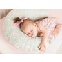 Perna pentru alaptat, Ceba Baby, Husa detasabila din bumbac, Cu puf siliconizat, 150x60x37 cm, Oeko-Tex Standard 100, Basic Forget-me-not - 10