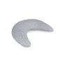 Perna pentru alaptat, Ceba Baby, Husa detasabila din bumbac, Cu puf siliconizat, 150x60x37 cm, Oeko-Tex Standard 100, Basic Grey Stars - 3