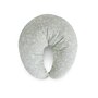 Perna pentru alaptat, Ceba Baby, Husa detasabila din bumbac, Cu puf siliconizat, 150x60x37 cm, Oeko-Tex Standard 100, Basic Wildflowers