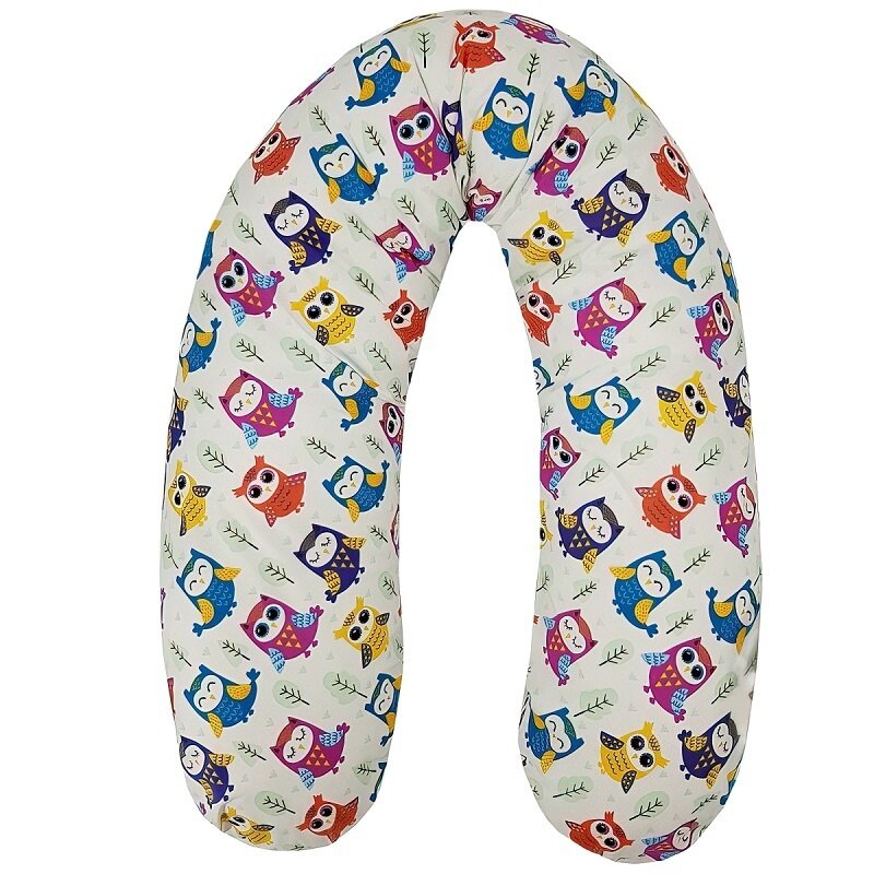 Eko - perna pentru gravida, fibre din silicon, 180 cm, - owls