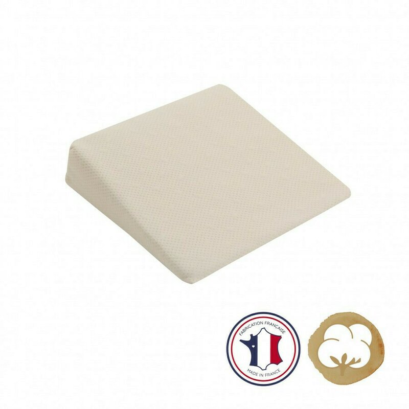 Candide franta - perna plan inclinat 15° bumbac organic pentru pat 60x120 cm