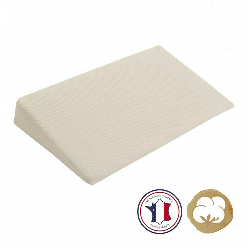 Candide franta - perna plan inclinat 15° bumbac organic pentru pat 70x140cm