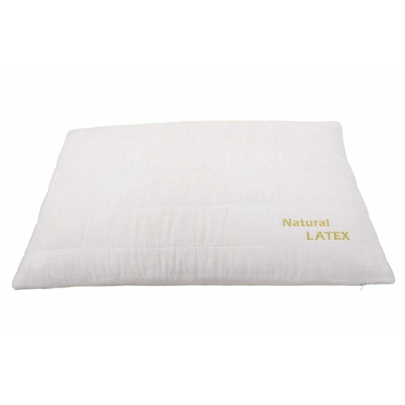 Somnart - Perna LATEXCEL, 66x38x14 cm, latex natural, husa bumbac 100%, alb