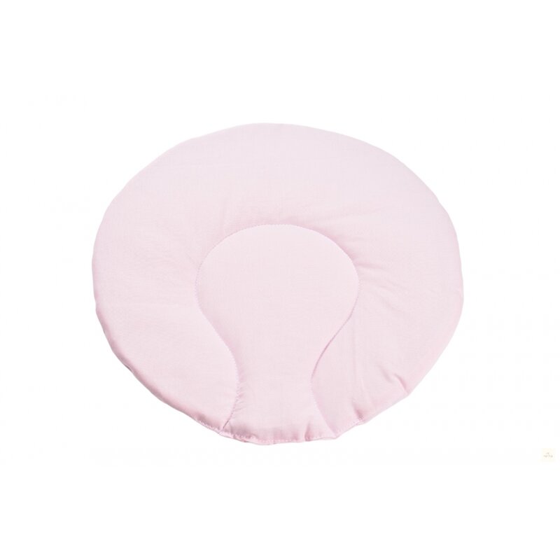 Confort family - perna clasica de dormit plata rotunda, din bumbac, 30x30 cm, roz