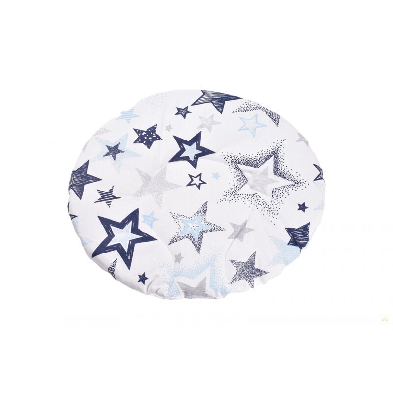 Confort family - perna clasica de dormit plata rotunda , stelute, din bumbac, 30x30 cm