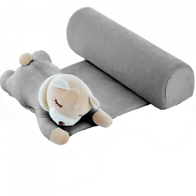 Babyjem - pernuta pozitionator anti-rasucire pentru bebelusi teddy (culoare: bleu)